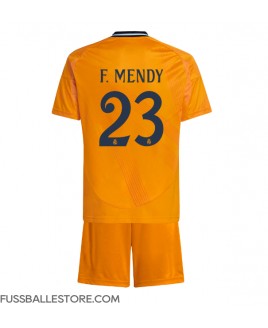 Günstige Real Madrid Ferland Mendy #23 Auswärts Trikotsatzt Kinder 2024-25 Kurzarm (+ Kurze Hosen)
